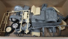 Orig. Hubley 1930 Packard Sport Phaeton & Model A Wagon, Qty 2, UNUSED UNBUILT