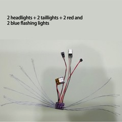 1/64 police Model cars LED For Modific Remote Control Lighting Electronic kitLwp