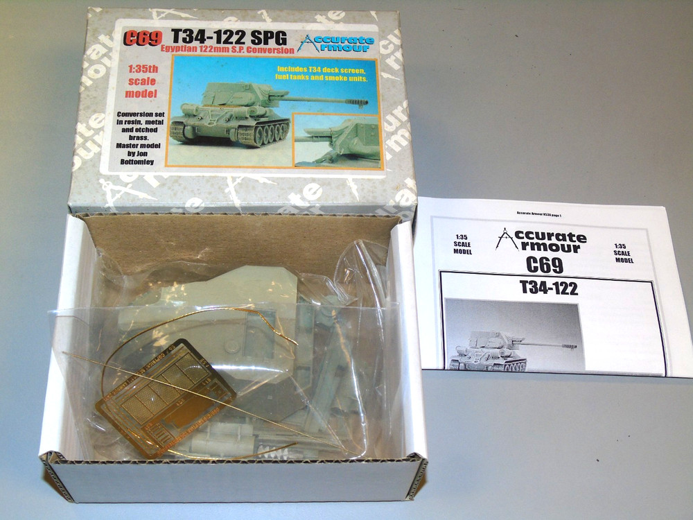 1/35 Accurate Armour Egyptian T34-122 SPG Conversion Kit
