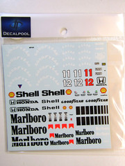 Decalpool 1/20 Mclaren MP4/4 Full Sponsor Decal Sheet # DP020 for Tamiya kit