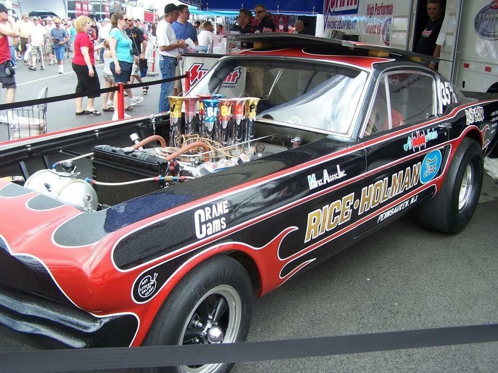 Yesteryear Rice-Holman Mustang Bat Car 1/25 drag decal