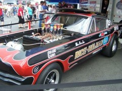 Yesteryear Rice-Holman Mustang Bat Car 1/25 drag decal