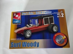 AMT Ertl Surf Woody 1:25 Scale Model Kit Partially Assembled Custom Rod