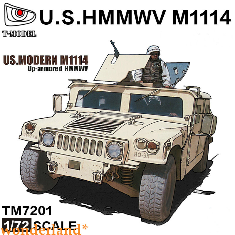 T-Model TM7201 1:72 US.MODERN M1114 Up-armored HMMWV MODEL KIT