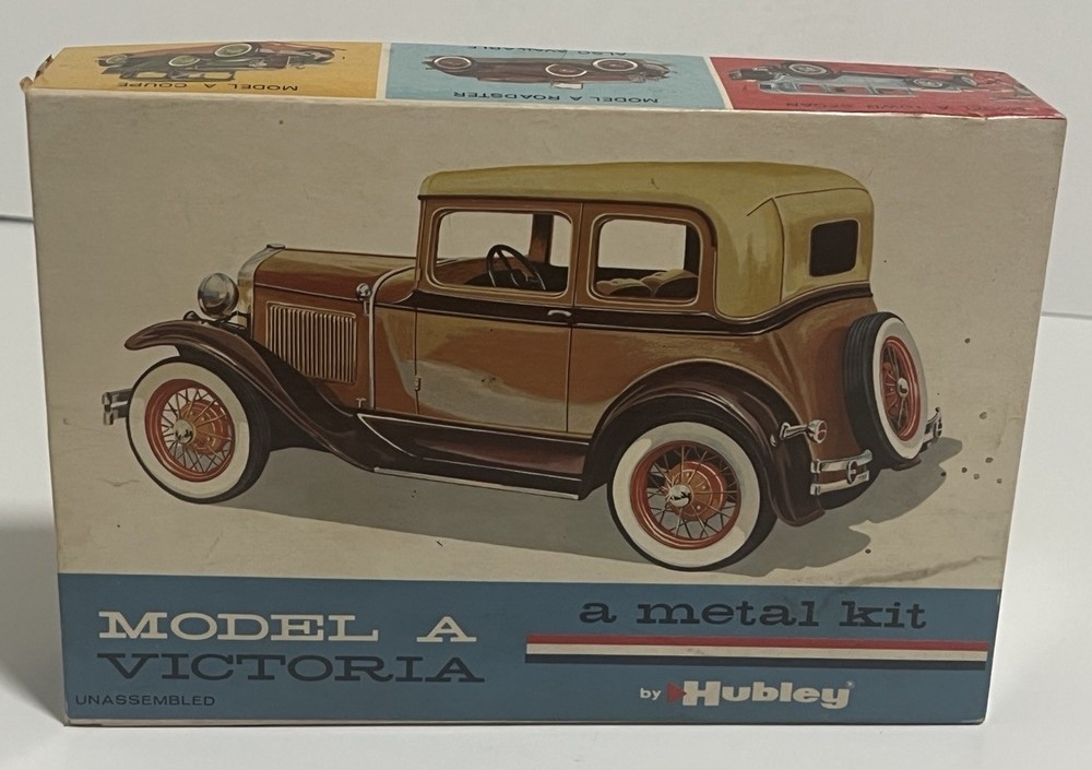 Hubley Model A Victoria Metal Model Kit 1/20 Scale No. 4866-300 Vintage Complete