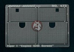 Royal Model 1/35 Tiger I Tank Engine Grill Mesh Screen WWII (Dragon) [PE] 473
