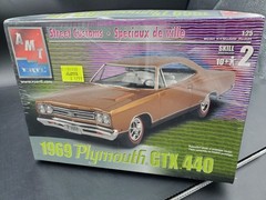 🔥😎AMT ERTL 1969 Plymouth GTX 440 Street Custom 1:25 Model Kit Muscle 31930😎🔥