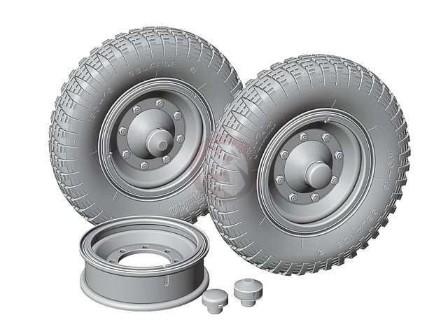 Rado 1/35 Sd.Kfz.251 Series Wheels (Fulda Gelande w/Extra Rim & Hubcap) RDM35S78