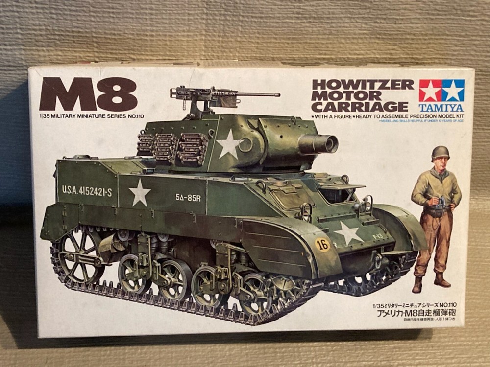Tamiya M8 Howitzer Motor Carriage – Kit# 3610 1/35 Scale – Open!!