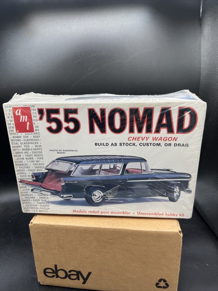 Factory Seal 1/25 Original 1955 Chevy NOMAD STATION WAGON 3 in 1 Build AMT T289