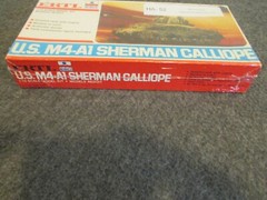 NOS MODEL KITS ERTL US M4-A1 SHERMAN CALLIOPE + REVELL USS IOWA BATTLESHIP LOT-2