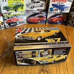 AMT 1967 CHEVELLE PRO STREET MODEL CAR KIT plastic hobby 1:25 Scale AMT876