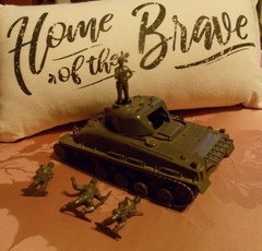 Vtg Revell Model SHERMAN Army Tank 1956 for Parts Or Repair