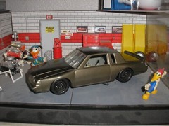 Vintage 1/25 ADULT BUILT AMT Buick Regal Grand National Dirt Stock Car Gray