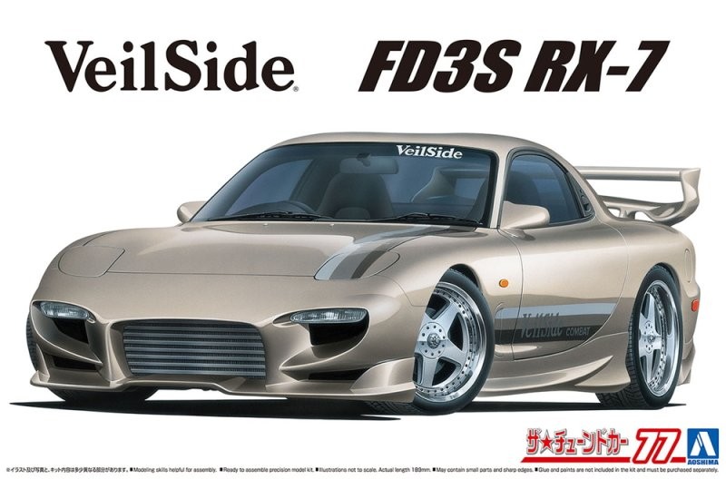Aoshima 1/24 Scale Tuned Car Model Kit Veilside Combat Mazda RX-7 FD-3S ’91