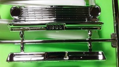 Hood Body Glass Grill 1963 Nova Chevy II Station Wagon 1/25 AMT Chrome Bumpers