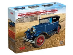 ICM 1/24 Ford Model A Phaeton Soft Top (1930s) Plastic Model 24050