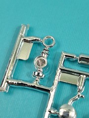 Revell AMT Ertl Monogram MPC 1/24 Model Part Pie Wagon Hot Rod Chrome Headlights