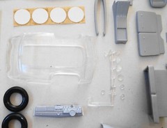 AMT TROPHY SERIES ’49 MERCURY 3 in 1 CUSTOMIZING KIT 1/25 grey plastic