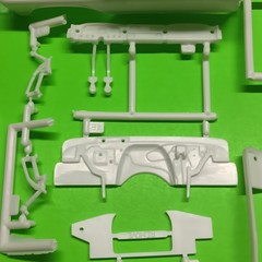 AMT 60 1960 Chevy Fleetside Pickup Truck 1/25 cab body hood glass chrome bumper