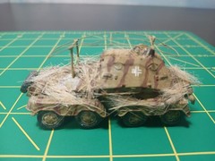 Africa Corps 1/72 1/87 ? Army Tank Trucks Built Model WW II German Tan Diorama
