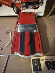 RARE 1970`S AMT BOB HAMILTON`S “RED ALERT” DRAG CHEVELLE SS 1/25 Built Missing