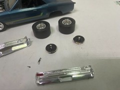 1/25-1/24 1966 CHEVROLET CHEVELLE BLUE BUILT PARTS MODEL CAR KIT