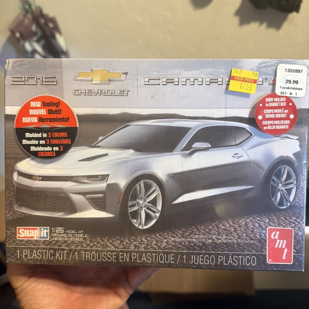 ⚡️AMT 2016⚡️Chevrolet😎Camaro SS 1/25 Model🔥Snap Kit💪🏼Muscle Classic