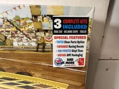 AMT Piranha Drag Race Team & Tandem Axle Trailer 1/25 Model Kit Retro NEW SEALED