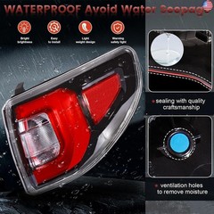 LED Tail Lights Outer Assembly Compatible with 2013-2016 GMC Acadia 2017 Acadia