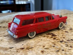 1955 Ford Red Cross Ambulance Promo Friction Model Car