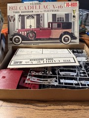 4 Johan 1/25 Kits 31 Cady, 35 Mercedes, 31 Teddy Fleetwood, Chrysler Turbine Car