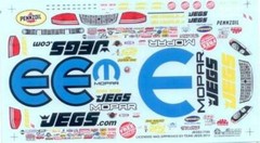 Slixx 7188 Jegs Avenger P/S 1/24 1/25 Drag decal