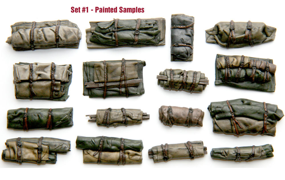 1/35 Universal Tents & Tarps Set #1 – Value Gear Details – 16pcs Resin Stowage