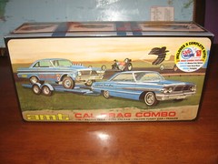 AMT 1223 Cal Drag Combo Racing Team 64 Galaxie,65 Falcon AWB With Trailer FS