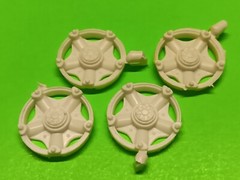Dayton Wheels Rim Goodyear Custom Hi-Miler 1/25 Fruehauf Van Trailer AMT