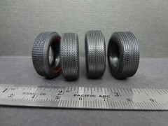 1:25 scale pad printed vinyl MUSCLE CAR RED LINE TIRES (2+2) Read for size