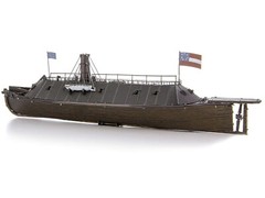 USS MONITOR & USS MERRIMACK IRONCLAD SHIPS STEEL MODEL KIT BY METAL EARTH ICX231