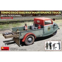 Miniart #38063 1/35 Tempo E400 Railway Maintenance Truck with Personnel