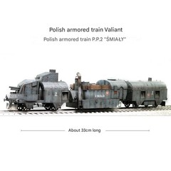 1/72 Polish Around Armored Train PP2 Brave “Smialy” Assembly Model Building KDa