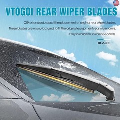 VTOGOI Wiper Blades With Rear Wiper Blades Set For BMW X3 2004-2010 Automotive