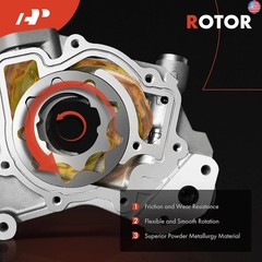 A-Premium 3.5L 3.7L Engine Oil Pump Compatible with Ford F-150, Explorer,