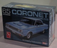 1965 ’65 Dodge Coronet 500 AMT model kit 1:25 scale NEW SEALED Perfect!