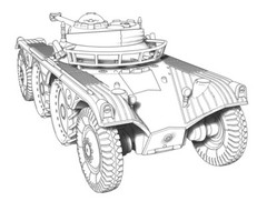 ACE 72459 – 1/72 EBR-75 mod.1951 w/FL-11 turret recon. Vehicle, scale model kit