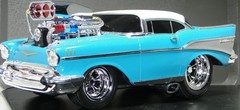57 Chevy 1957 Race Car Dragster Custom Built Classic Metal Concept Model 55 1955