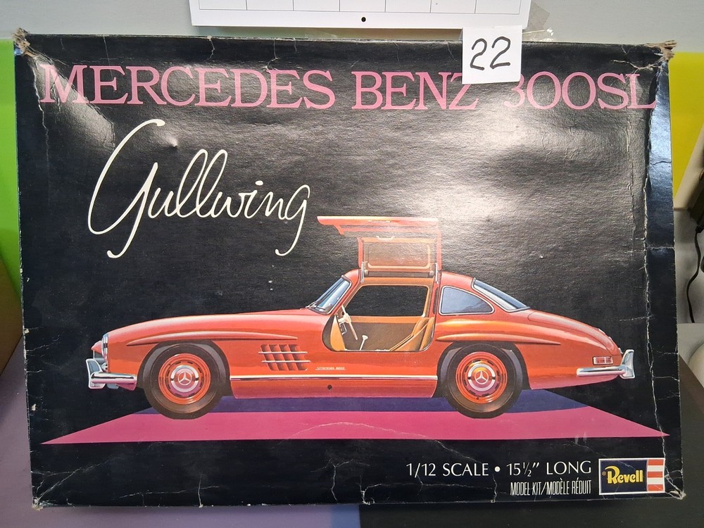 REVELL MERCEDES BENZ 300SL GULLWING MODEL KIT 1:12 *OPEN BOX*