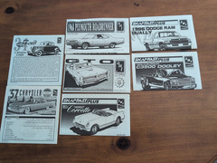 7 Instructions Manual. Vette, C3500 & Ram Dually, GTO, 300, RoadRunner, 34 Ford.