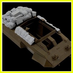 1:35 Casting Resin Model Assembly Kit, GK， Ash Dog Armored Vehicle Accumulati…