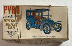 RARE 1967 PYRO Vintage Brass Car Model Kit ” 1906 Renault Towne Car ” for parts