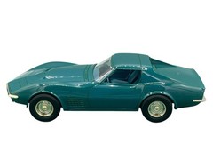AMT ERTL 1/24 1970 Chevrolet Corvette LT-1 Promo Car Mulsanne Blue 6878 W Decals